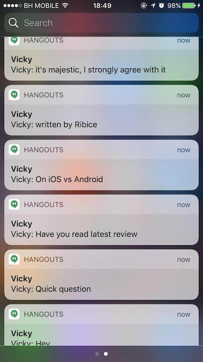 Notifications on iOS 11